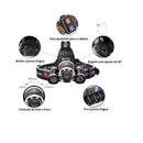 Lanterna Tática de Cabeça para Corrida/trilha nortuna