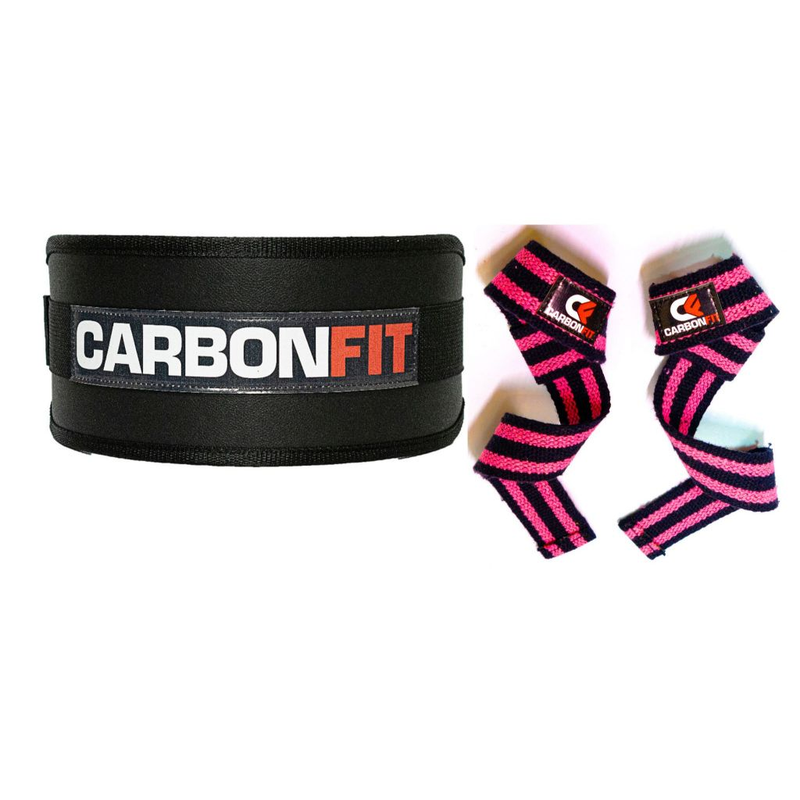 Cinturão + Strap Fita Kit Academia Musculação Crossfit