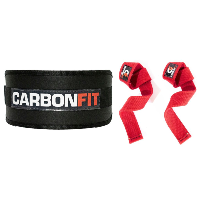 Cinturão + Strap Fita Kit Academia Musculação Crossfit