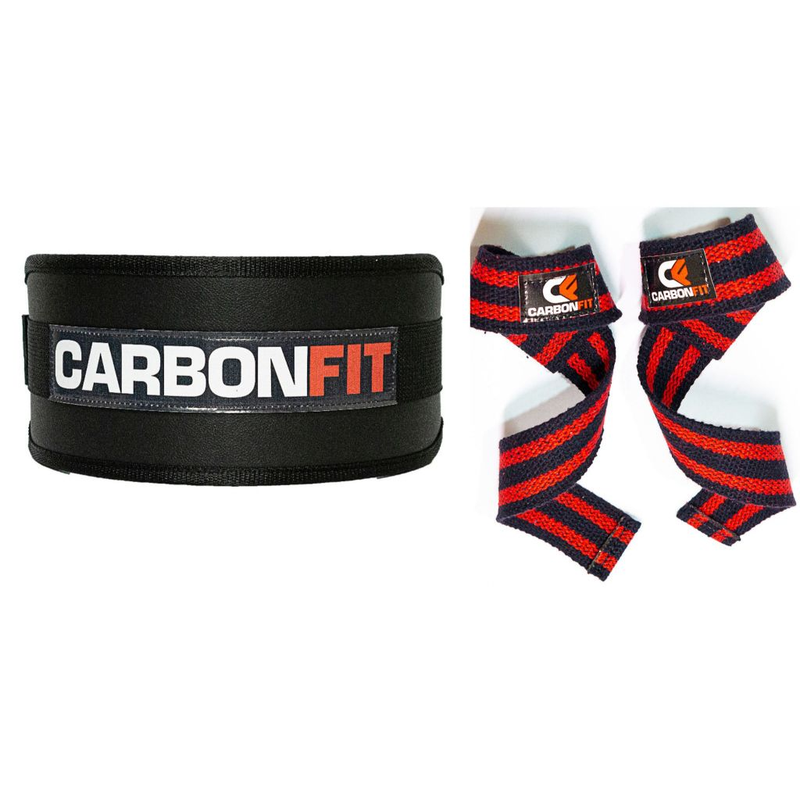 Cinturão + Strap Fita Kit Academia Musculação Crossfit