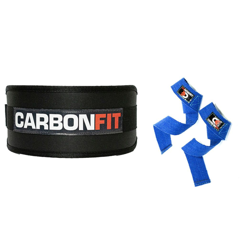 Cinturão + Strap Fita Kit Academia Musculação Crossfit