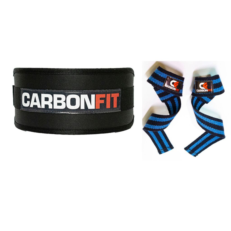 Cinturão + Strap Fita Kit Academia Musculação Crossfit
