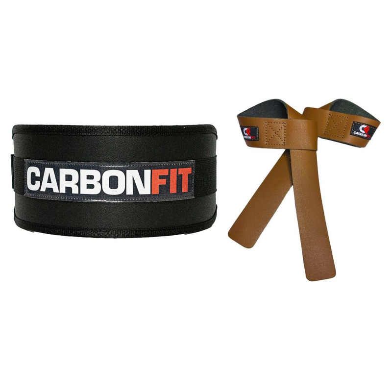 Cinturão + Strap Fita Kit Academia Musculação Crossfit