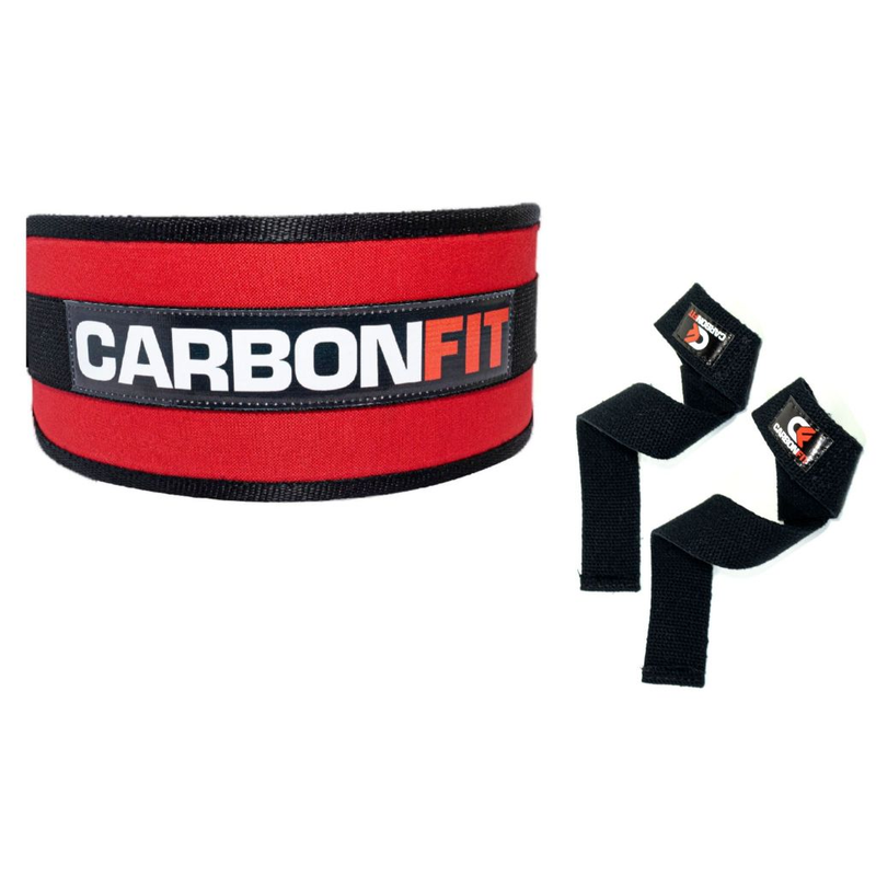 Cinturão + Strap Fita Kit Academia Musculação Crossfit