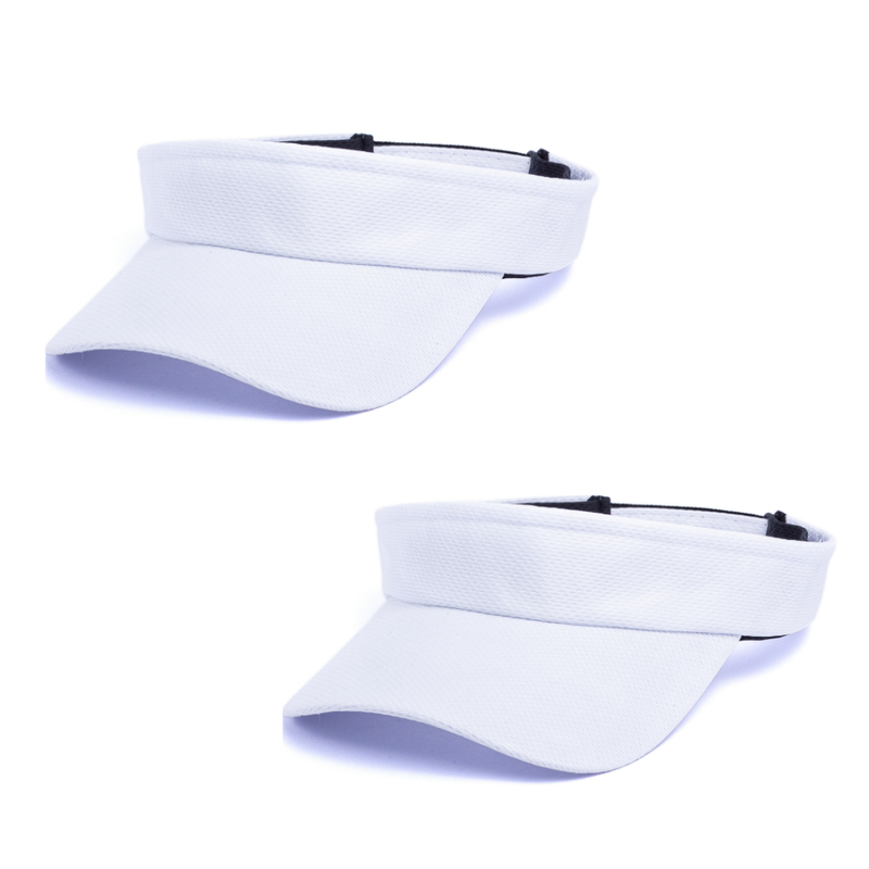 Kit 2 Viseira Proteção UV Esportiva Ajustável Chapéu De Verão