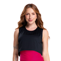 Regata Cropped Telinha Preta Dry Fit